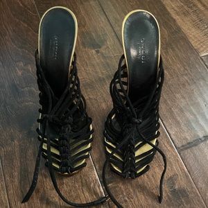 Gucci caged sandal heels